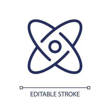 Science pixel perfect linear ui icon Stock Illustration
