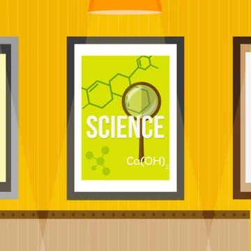 Science poster Stock Illustration