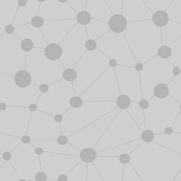 Science print. Atomic structure molecular model seamless pattern Stock Illustration