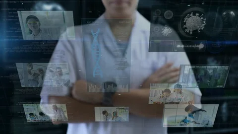Science push on and look to graphics touchscreen technology. Stock Footage 129888788