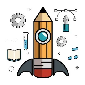 Science-related objects design. Stock Illustration