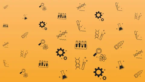Science research 8K pattern loop background Stock Footage 157031385