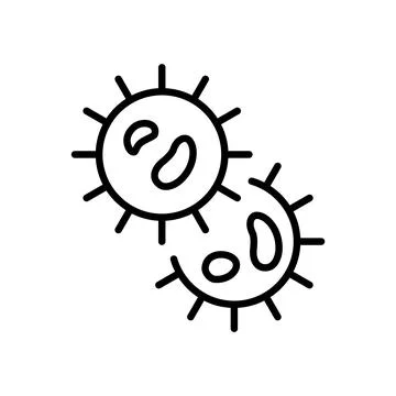 Science research experiment lab line icon. Biology chemistry medical element Stock Illustration