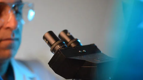 Science & research - Microscope Stock Footage