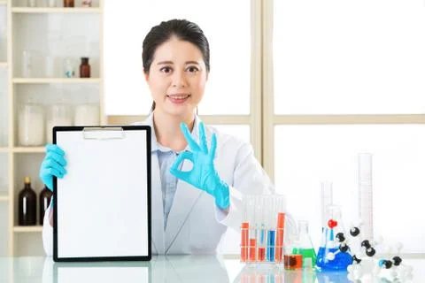 Science research result is ok for develop new technology 库存照片