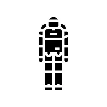 Science robot glyph icon vector illustration イラスト素材