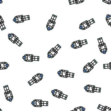 Science robot vector seamless pattern Stock Illustration