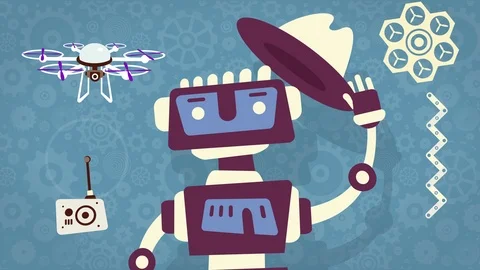 Science Robotics and Drones Stock Footage 93647082