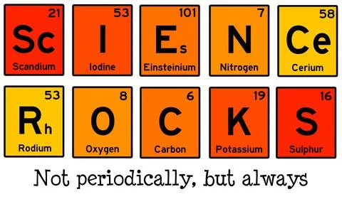 Science rocks Stock Illustration