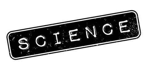 Science rubber stamp Stock Illustration