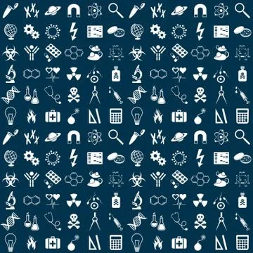 Science seamless pattern イラスト素材