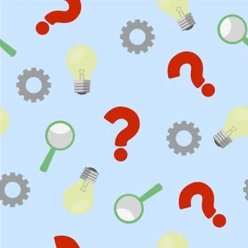 Science Seamless Pattern Illustrazione stock