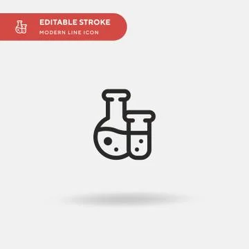 Science Simple vector icon. Illustration symbol design template for web mobil Illustrazione stock