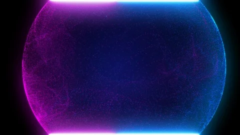 Science Sphere Plasma Scifi Digital Technology 4K Motion Graphic Design. Stock Footage 118734994