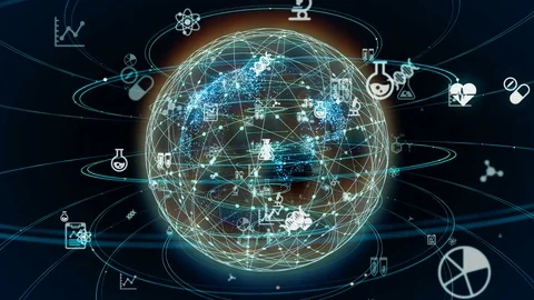 Science technology concept. Abstract background. Stock Footage 130094400