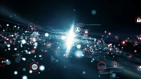 Science technology concept. Abstract background. Stock Footage 140414889