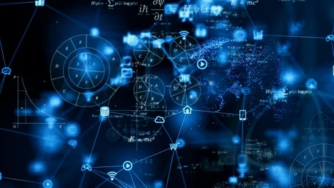 Science technology concept. Communication network. Stock Footage 122061258