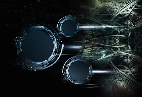 Science technology concept. Communication network Stock Illustration