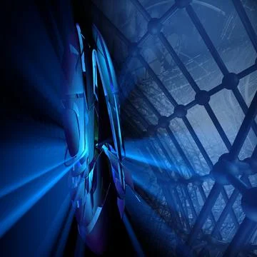 Science technology concept. Communication network Stock Illustration