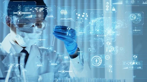 Science technology concept. Research and Development. Drug discovery. Stock Footage 123813728