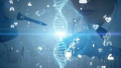 Science technology concept. Scientific examination. Scientist. Stock Footage 130060865