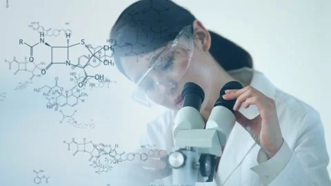 Science technology concept. Scientific examination. Scientist. Stock Footage 138542749