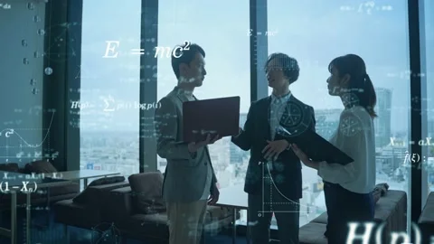 Science technology concept. Scientific examination. Scientist. Stock Footage 154143292