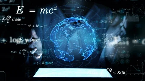 Science technology concept. Scientist. Mathematics. Physics. Analytics. Video stock 120812864