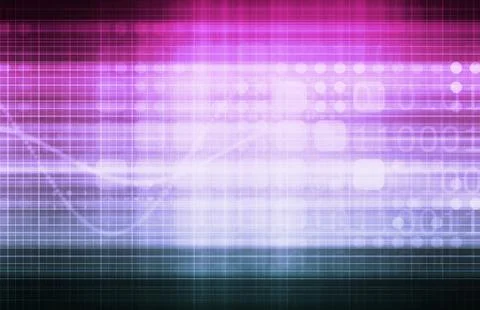 Science technology data as a abstract art Stock Illustration
