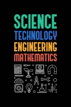 Science, Technology, Engineering and Maths creative banner. STEM vector out.. Stock Illustration