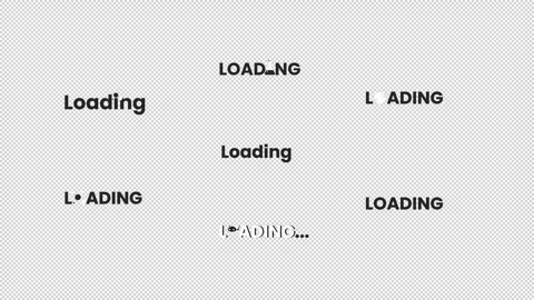 Science technology loading text black and white animation pack Stock Footage 347658714