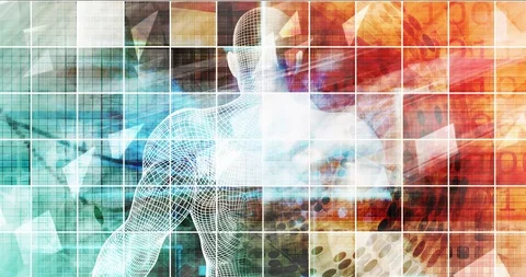 Science Technology Merging into One as a Concept Stock Footage 116048483