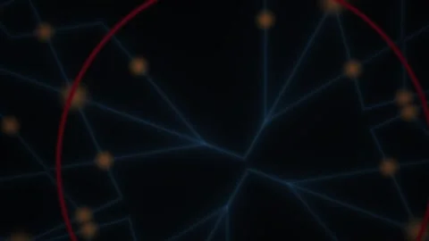 Science Technology Network Geometry Circle. Stock Footage 334344909