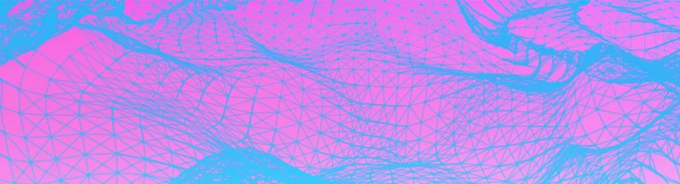 Science technology vector background. Data stream grid 스톡 일러스트