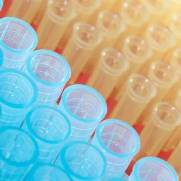 Science test pipette background Stock Photos