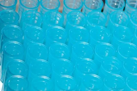 Science test pipette tips Stock Photos