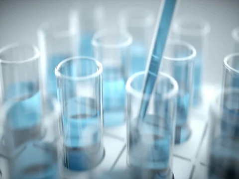 Science Test Tubes Stock Footage