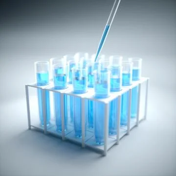 Science Test Tubes Stock Illustration