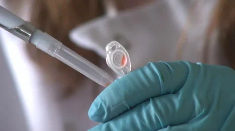 Science Testing Hands Scientist in Lab Stock Footage 47717949