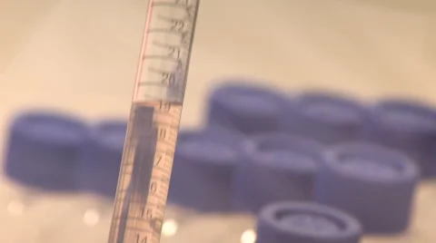 Science Testing pipette fluid hands Stock Footage 47720046