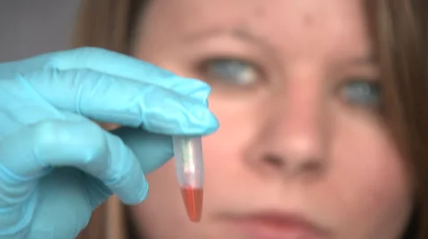 Science Testing young female scientist in Lab Stock Footage 47717365