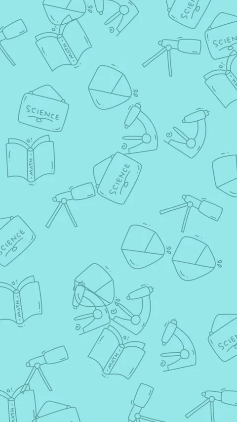 Science-Themed Seamless Pattern - A Versatile Background for Educational Pr.. Stock Footage 322987058