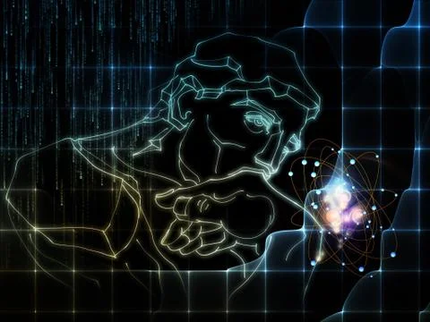 Science Thinking Illustrazione stock