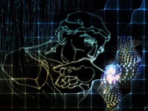 Science Thinking Illustrazione stock