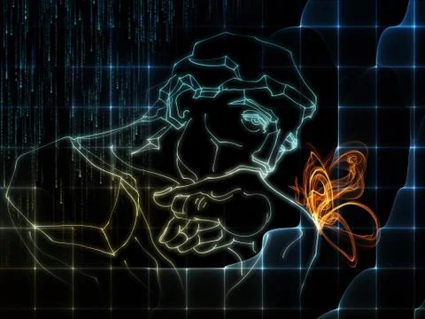 Science Thinking Illustrazione stock