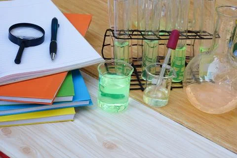 Science tool kits for teaching Stock Photos