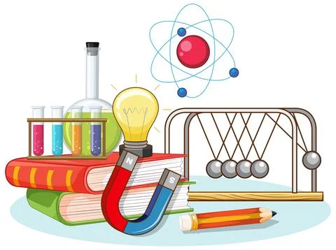 Science Tools and Concepts Vector Illustration Stock Illustration