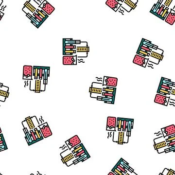 Science toys vector seamless pattern Stock Illustration