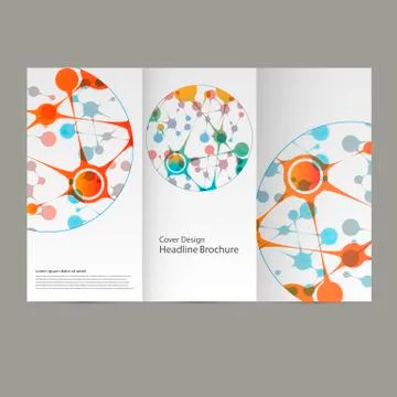 Science vector background. Modern vector templates for cover, flyer Stock Illustration