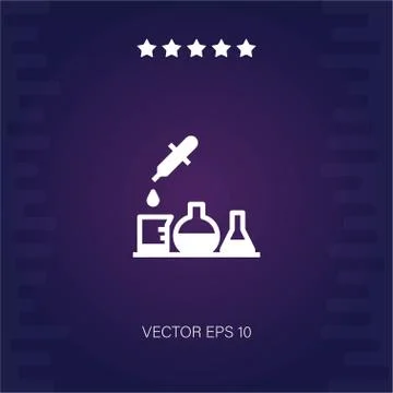 Science vector icon Stock Illustration